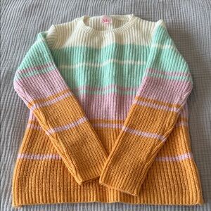 So Me Pastel Striped Women's Sweater